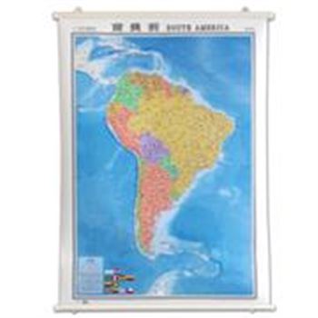 南美洲-世界分洲挂图